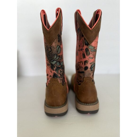 JUSTIN Women’s Trekker 11" Camo Work Boot Size 7B Waterproof Russet Brown SE4356 - Picture 5 of 16